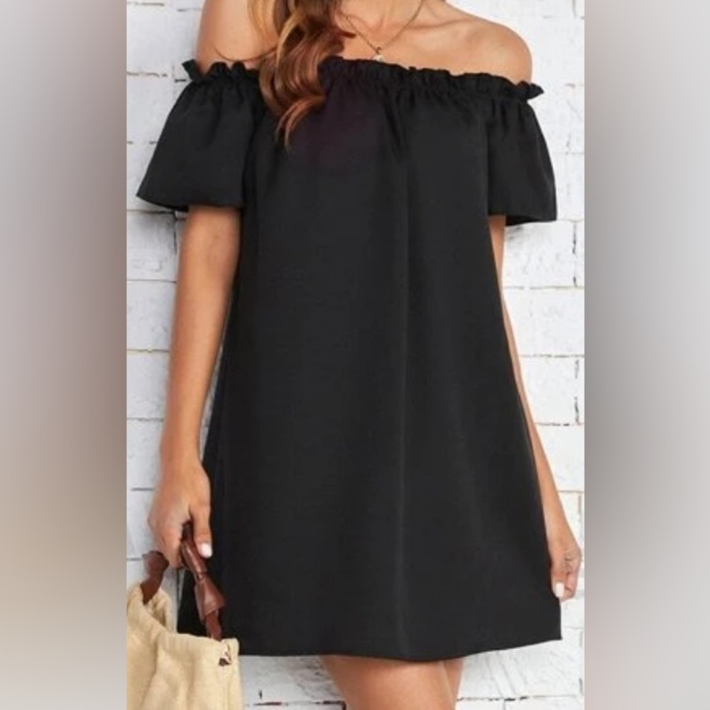 NWT off the shoulders frill dress